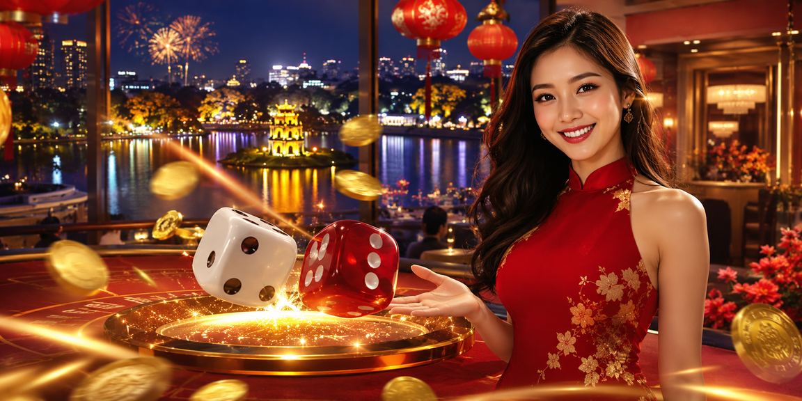 Trò chơi tài xỉu xúc xắc phong cách lễ Tết Việt Nam trong không khí náo nhiệt