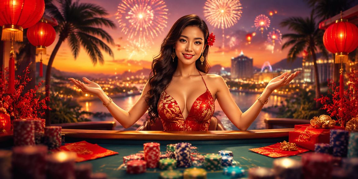 Không khí đêm rực rỡ tại Phú Quốc với đèn lồng và người chơi thể thao trực tuyến
